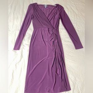 American Living Purple Wrap Dress Size 4